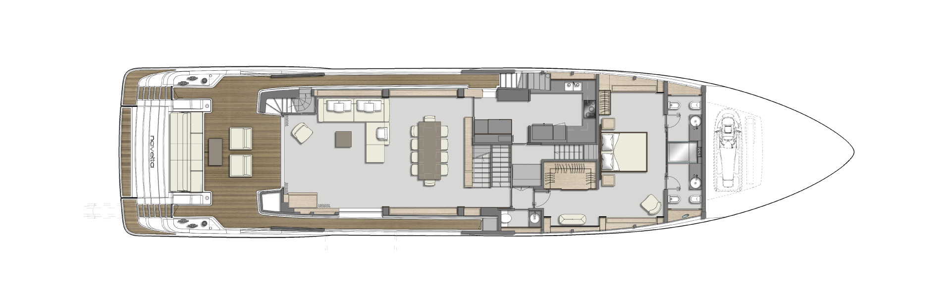 Main deck general arrangement plan