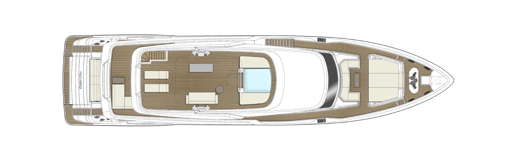 Sun deck general arrangement plan