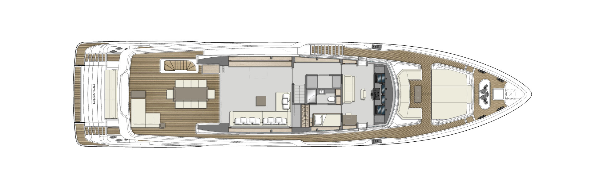 Upper deck general arrangement plan