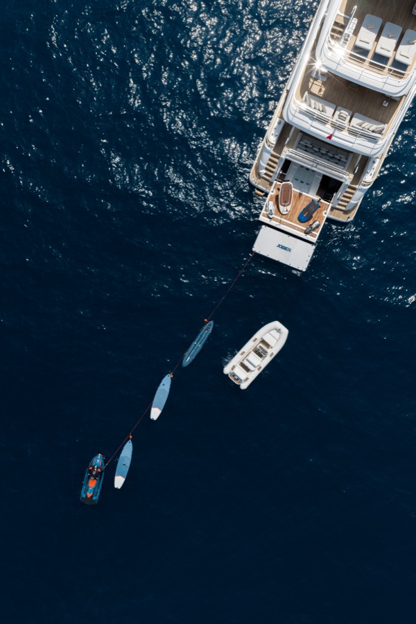 Anchored with toys